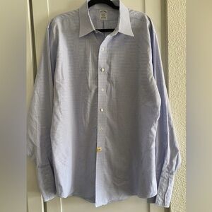 Brooks Brothers Makers Classic  17 1/2 35 Supima Cotton Fr Cuffs  Mens Shirt